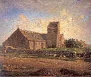 Jean-Franc Millet The Church of Greville oil on canvas